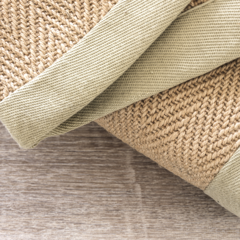 Halvmåneformade Jute-mattor