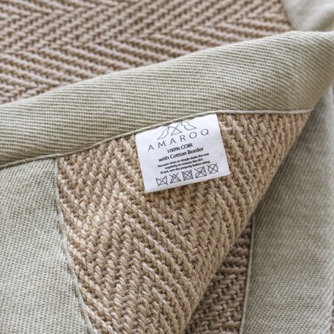 Halvmåneformade Jute-mattor