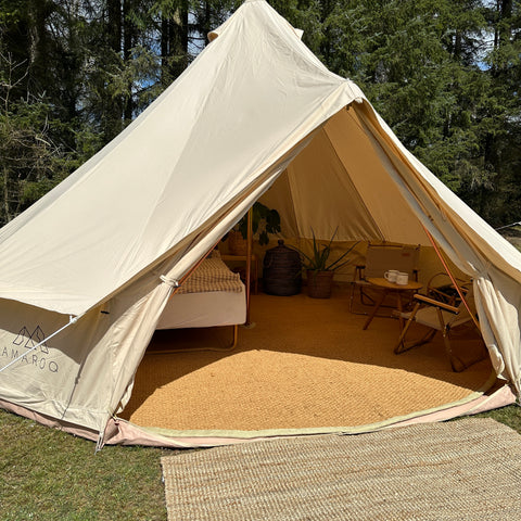 Golvmatta till glampingtält