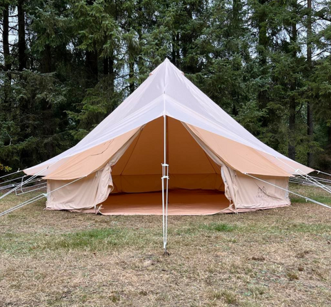Regnskydd til glampingtält