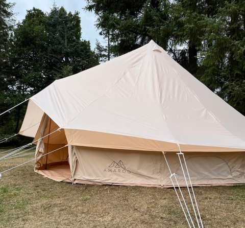 Regnskydd til glampingtält